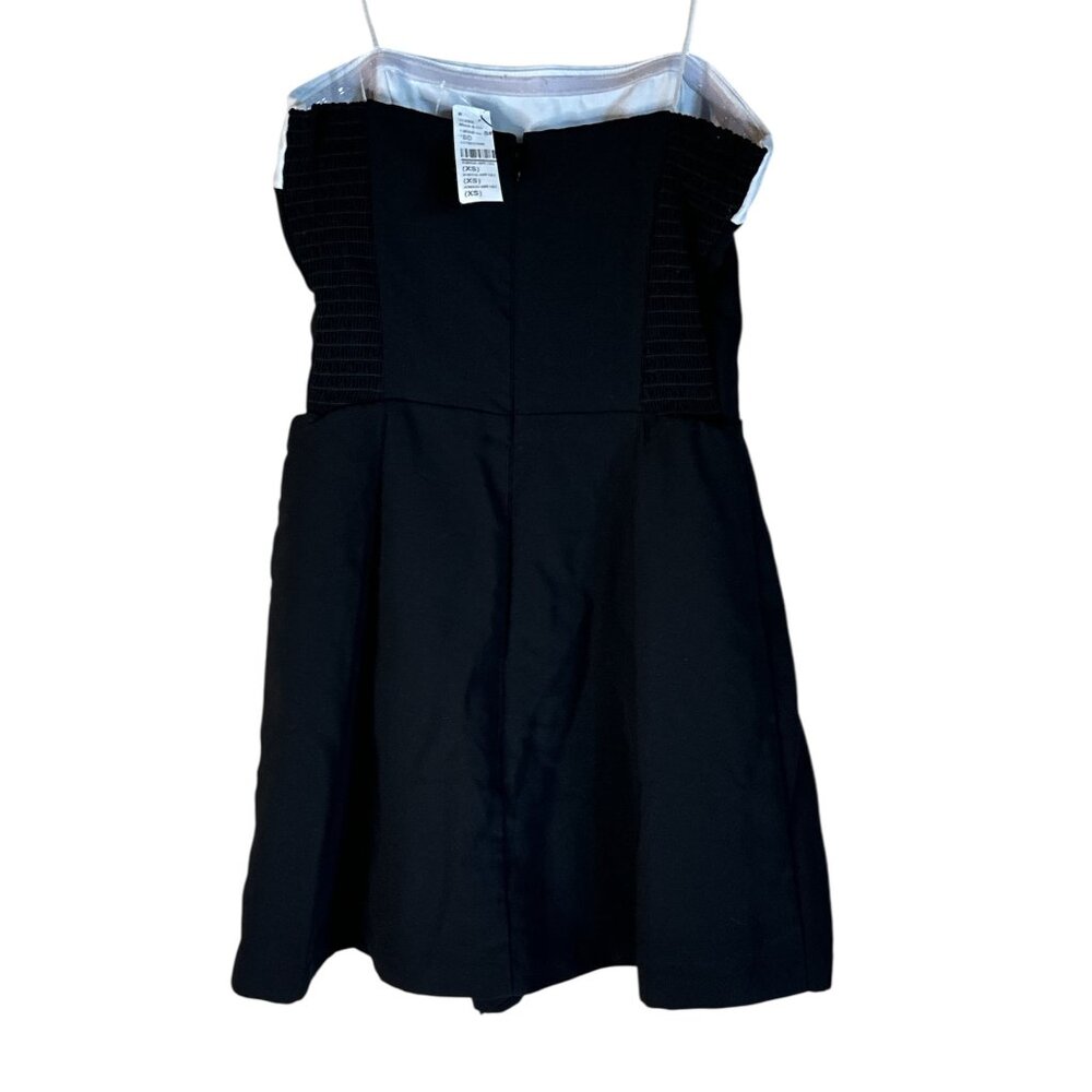 Amanda Uprichard Kerry Skort Romper in Black & Ivory X-Small New Womens Dressy - Picture 8 of 15